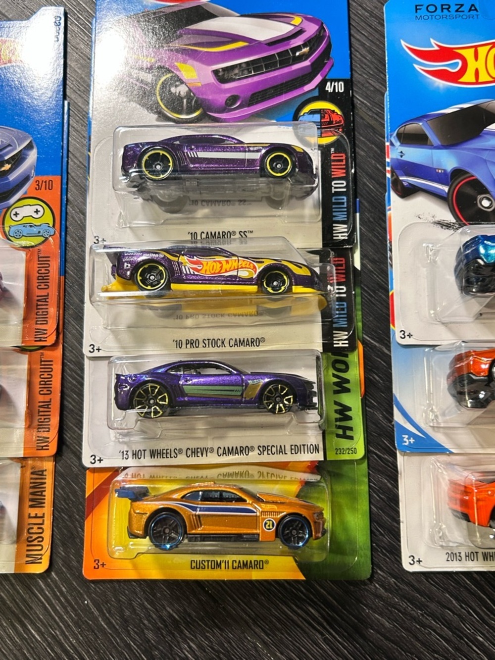 Hot Wheels Camaro Lot Diecast Cars x10 card wear - Picture 4 of 6